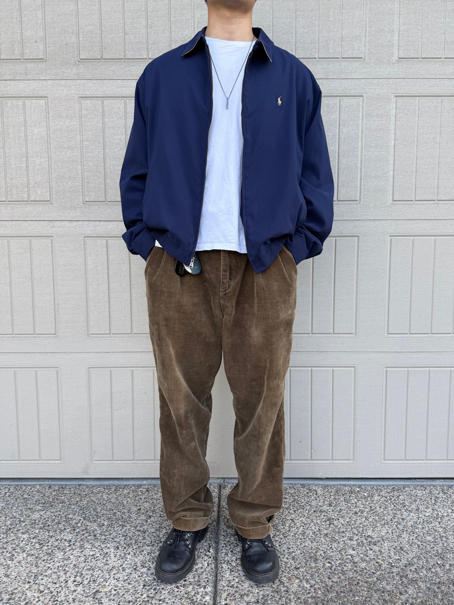 90s Ralph Lauren Navy Swing Top Jacket KiiChain Clothing