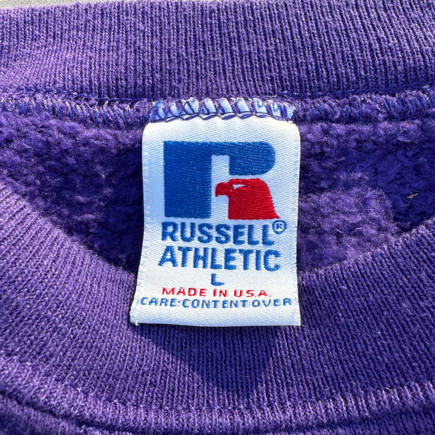 90s Russell Athletic Made in USA Purple Blank Sweatshirt