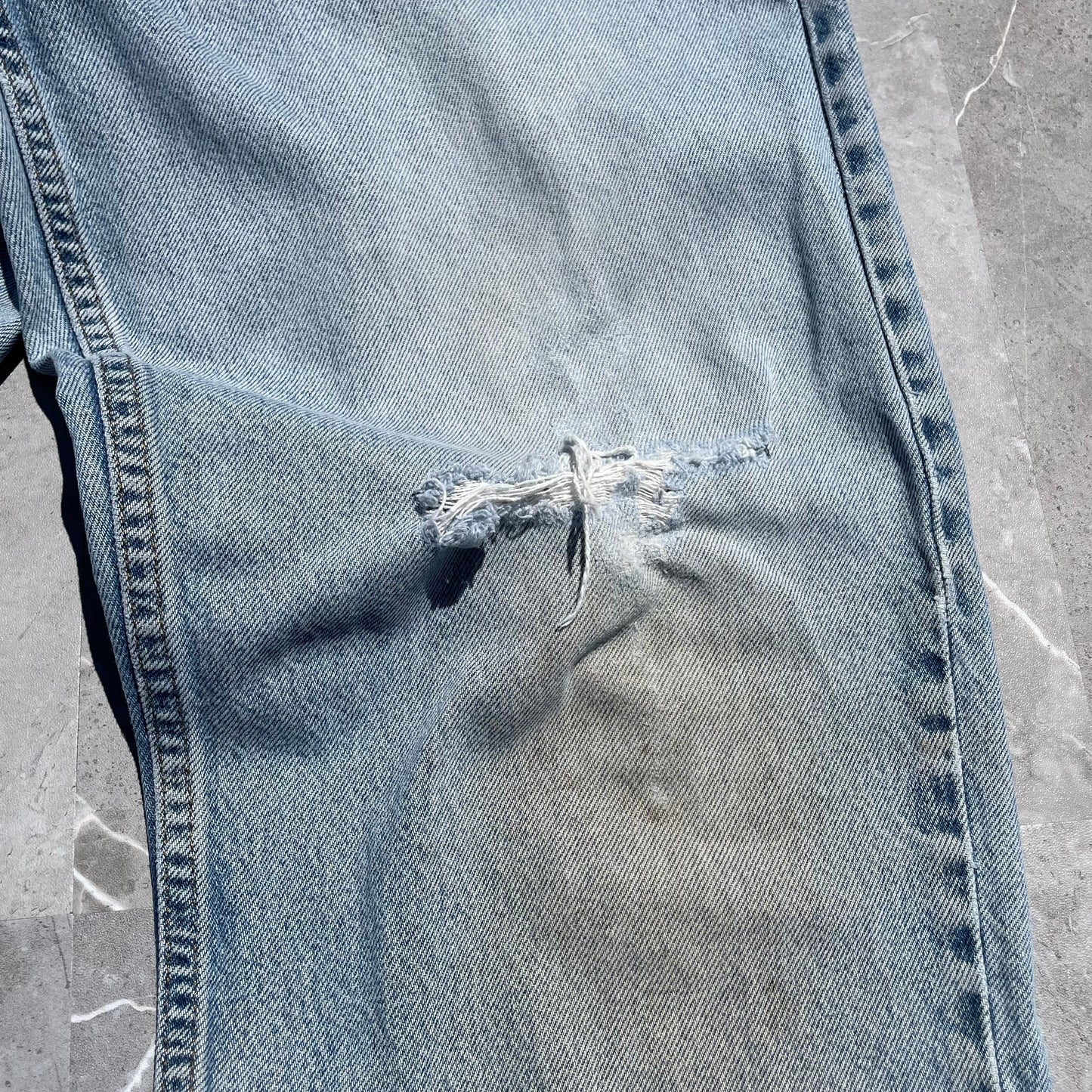 90s L.L. Bean Damaged Denim 36x32 KiiChain Clothing