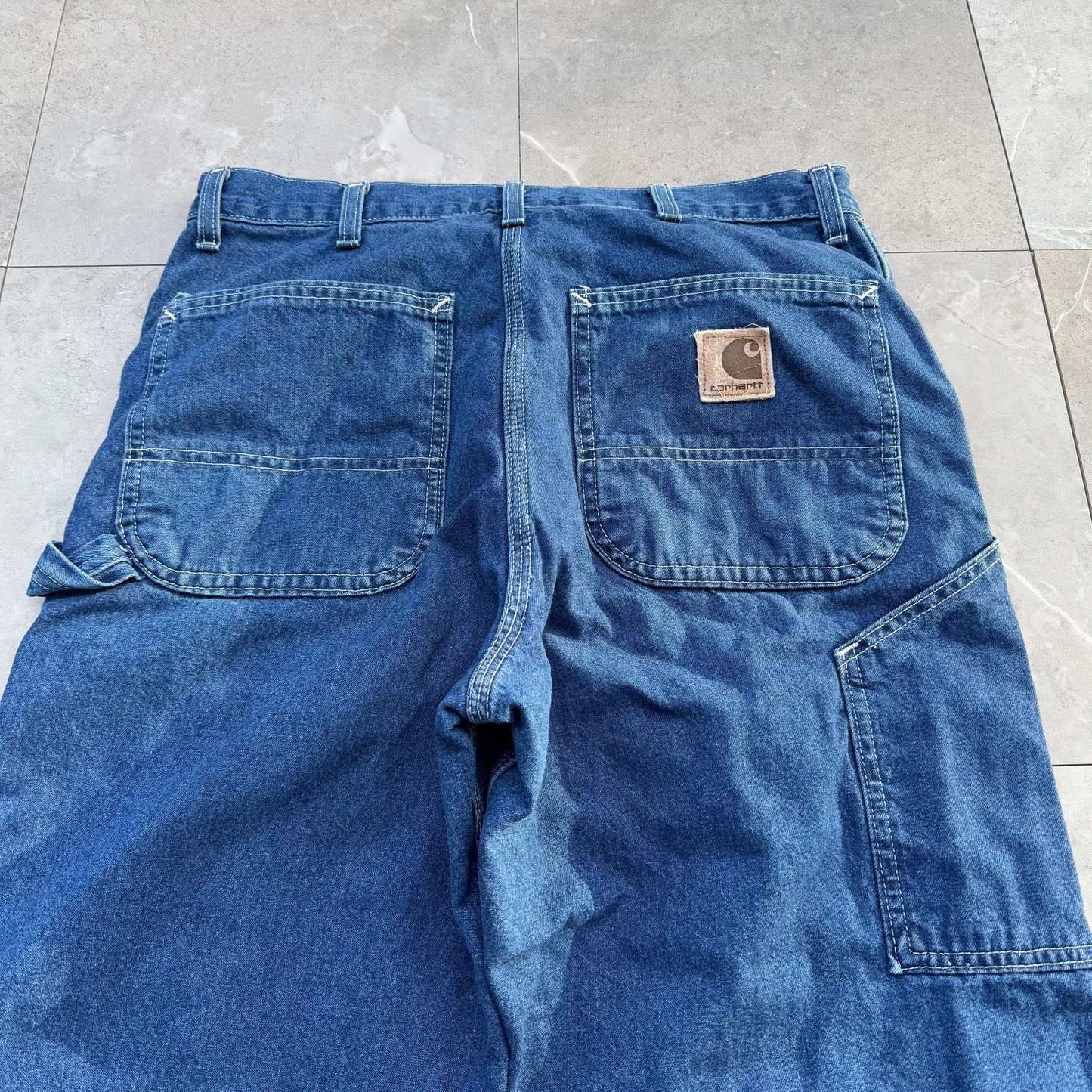 90s Carhartt Made in USA Flannel Lined Denim 33x32 KiiChain Clothing
