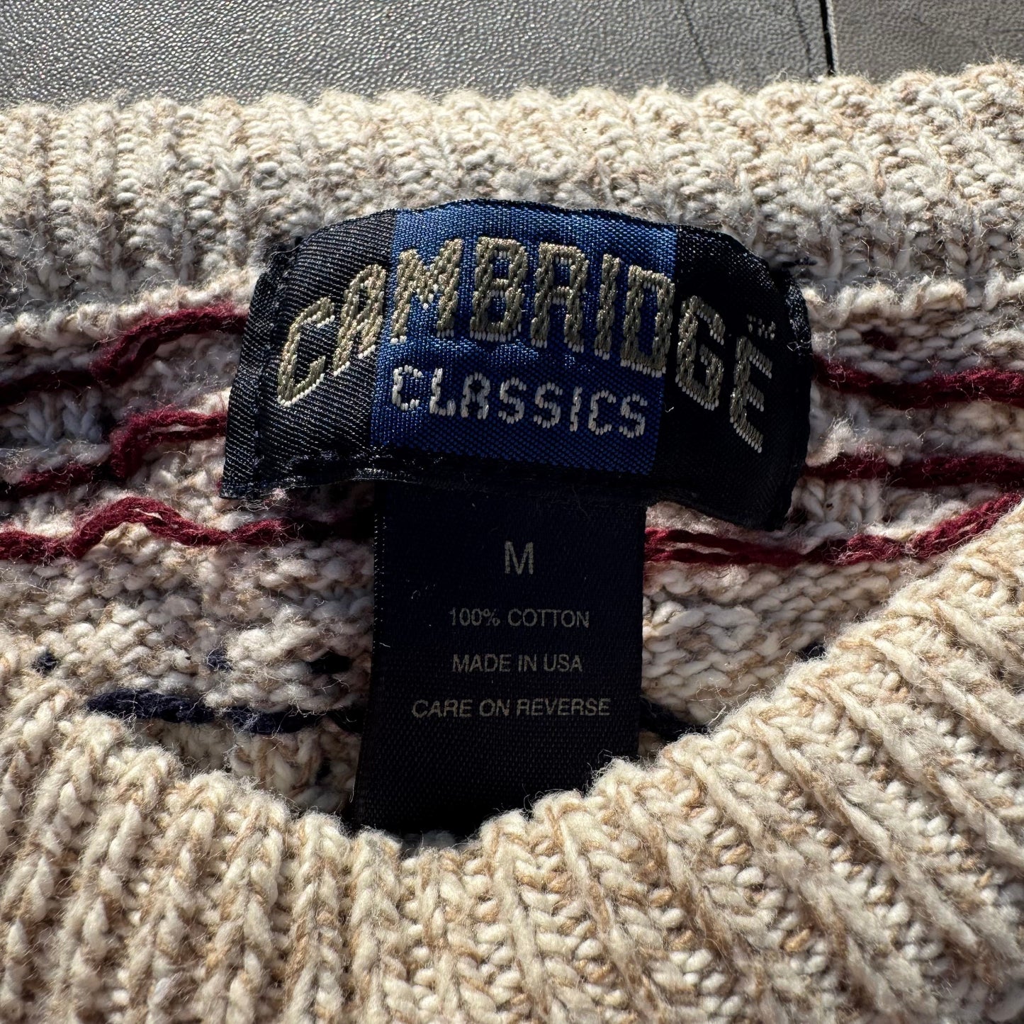 90s Cambridge Classics Made in USA Design Knit KiiChain Clothing