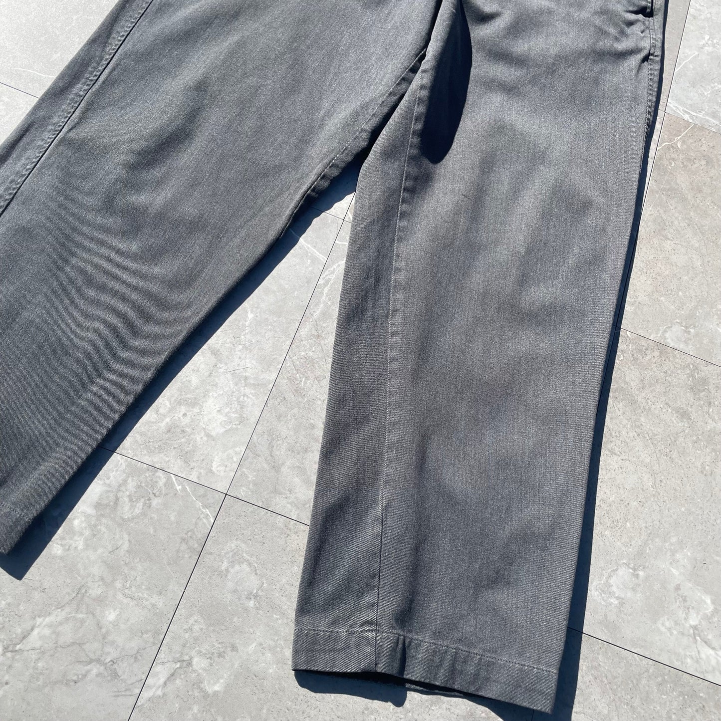 00s Gap Washed Gray/Black Loose Fit Pants 38x32 KiiChain Clothing