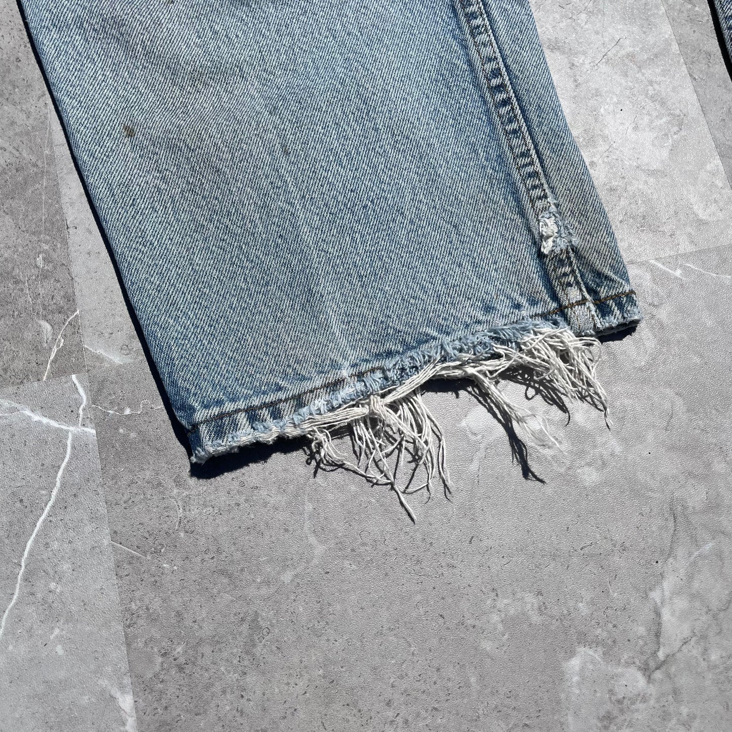 90s L.L. Bean Damaged Denim 36x32 KiiChain Clothing