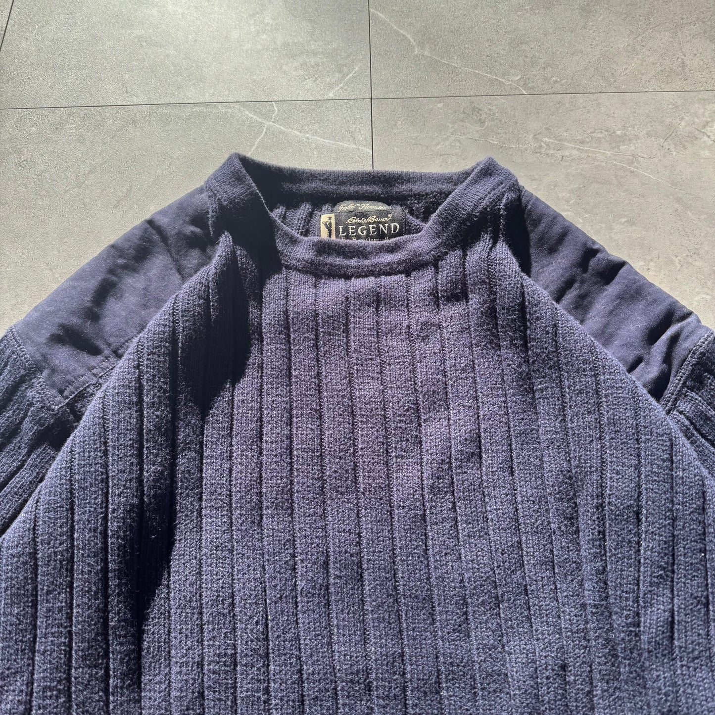 90s-00s Eddie Bauer Legend Made in UK Sleeve Pocket Knit
