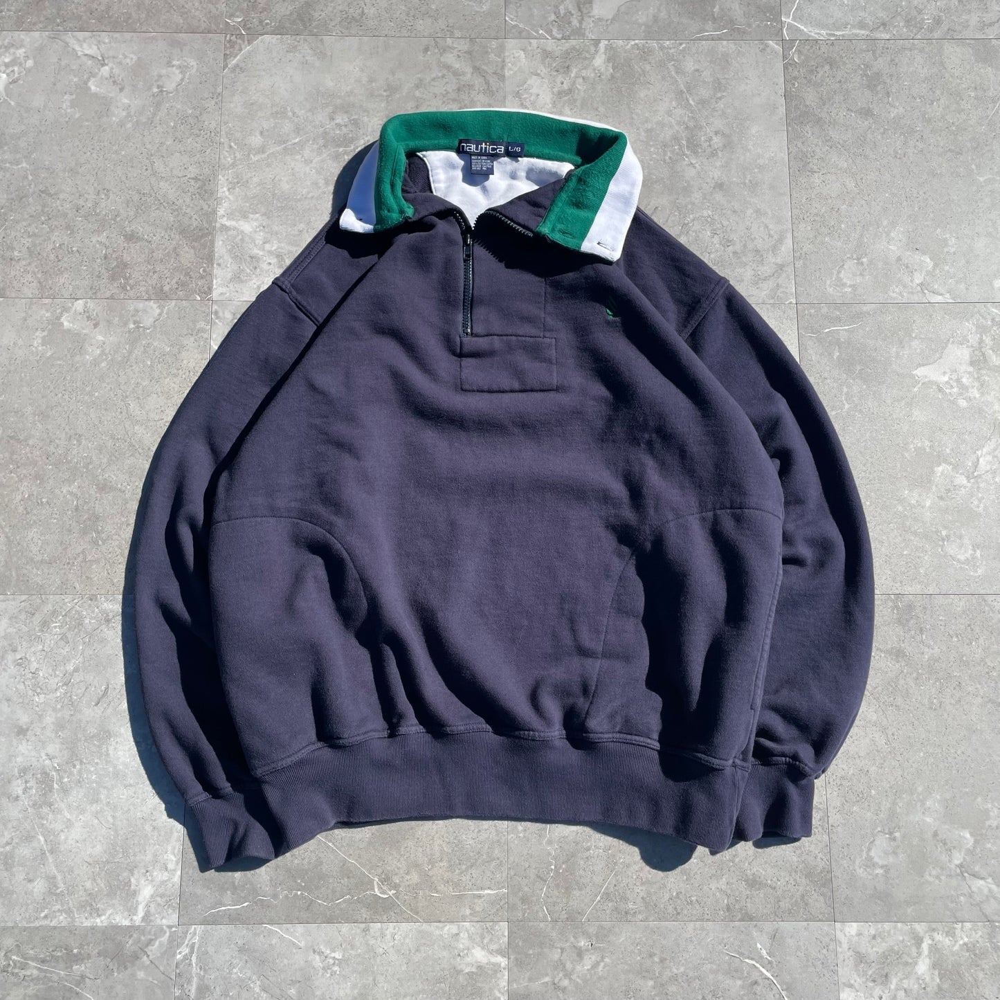 90s Nautica Off-Center Half-Zip Pullover KiiChain Clothing