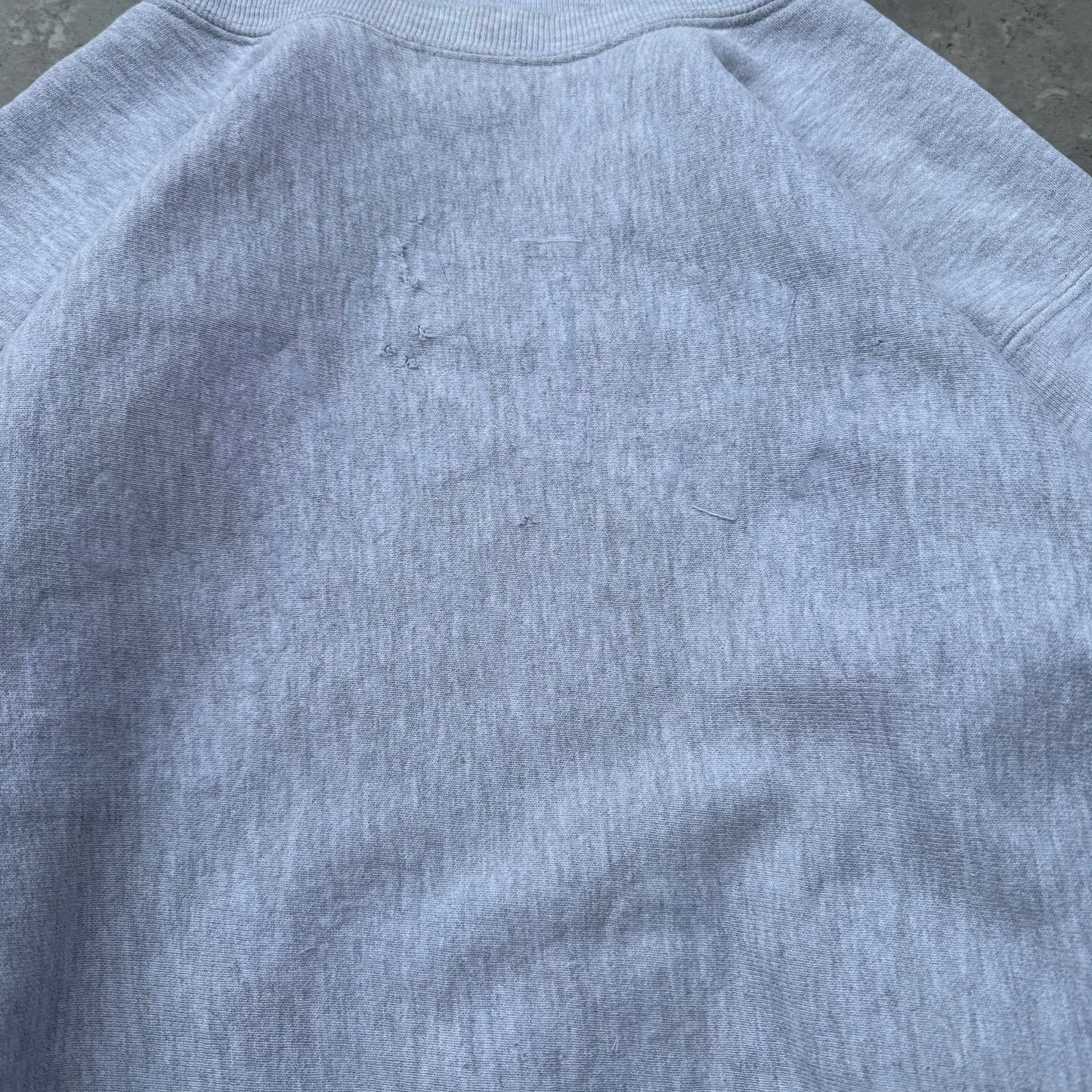 90s Champion Made in USA Reverse Weave Gray No Logo Sweatshirt KiiChain Clothing