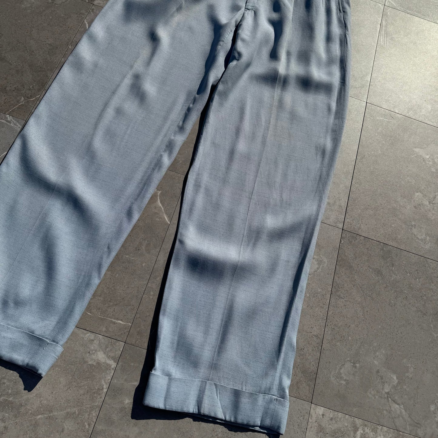 40s Unknown Light Blue Gabardine Slacks KiiChain Clothing