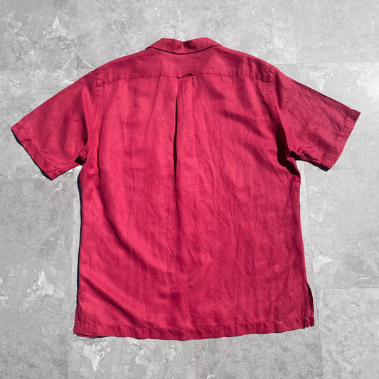 90s Ralph Lauren Caldwell Silk/Linen Short Sleeve Shirt KiiChain Clothing