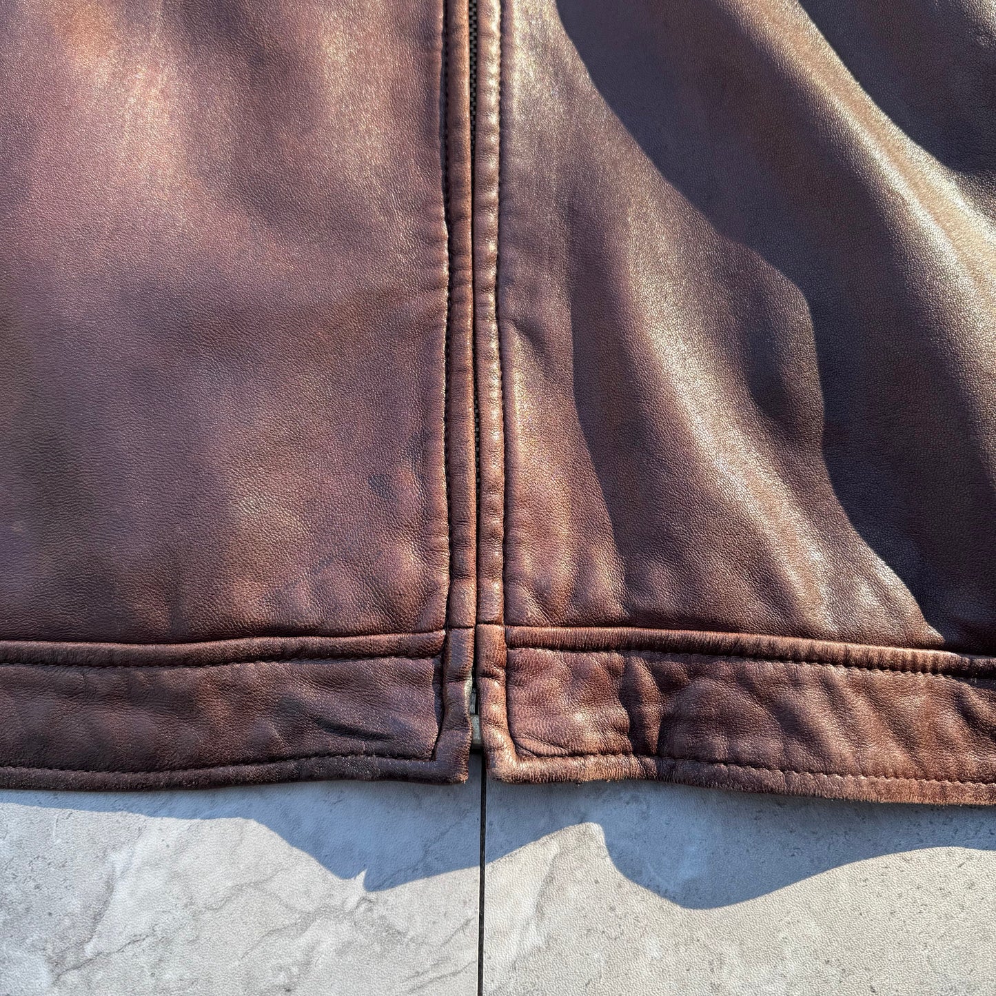 90s-00s Polo by Ralph Lauren Brown Leather Jacket KiiChain Clothing