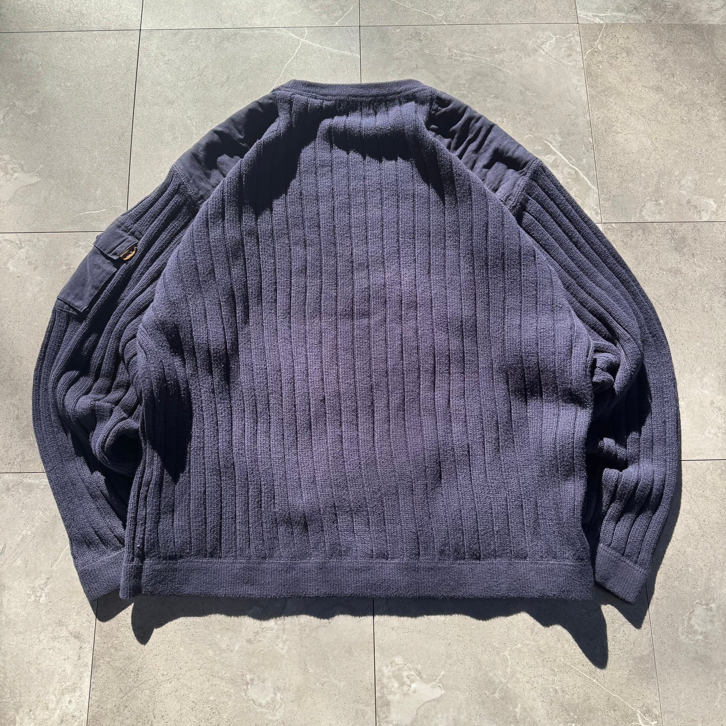 90s-00s Eddie Bauer Legend Made in UK Sleeve Pocket Knit
