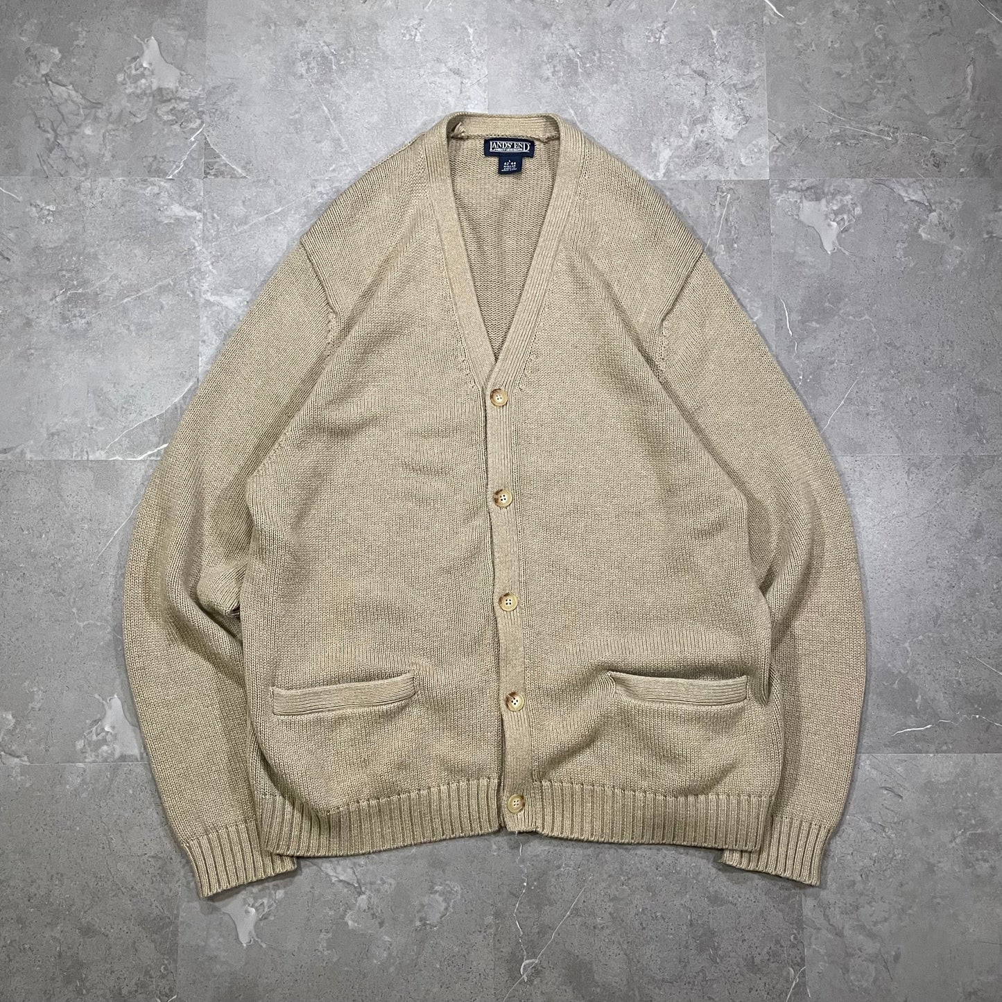 90s Lands’ End Knitted Cardigan KiiChain Clothing