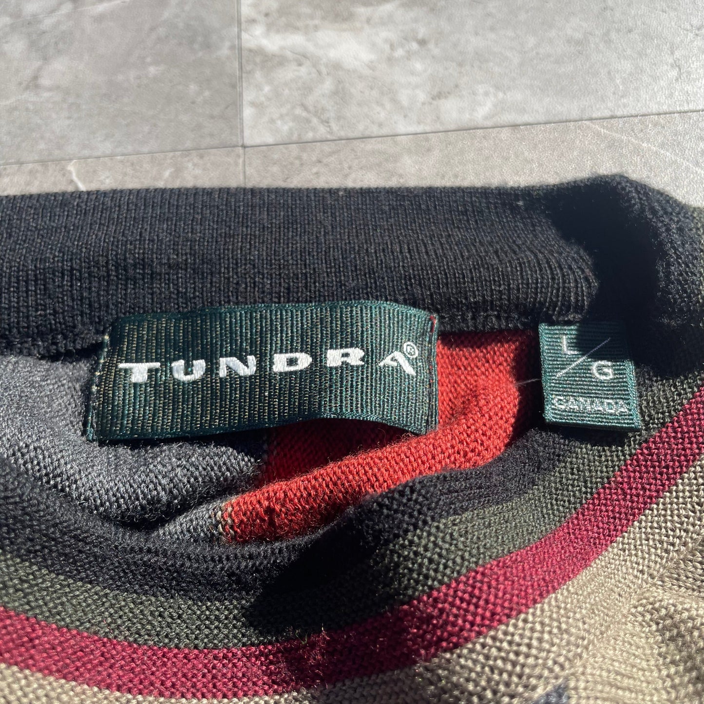 90s Tundra Made in Canada Coogi-Style Design Knit KiiChain Clothing