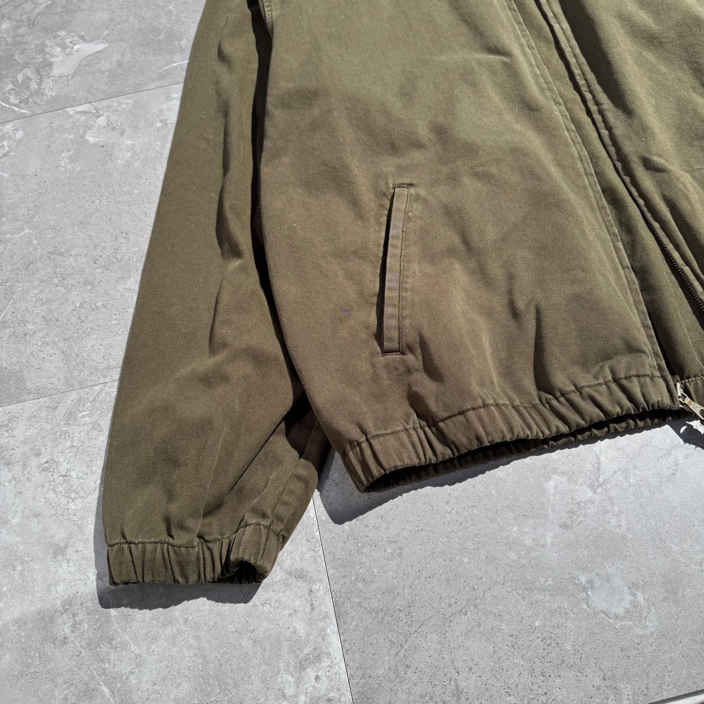 90s Polo by Ralph Lauren Brown/Olive Green Cotton Swing Top Jacket
