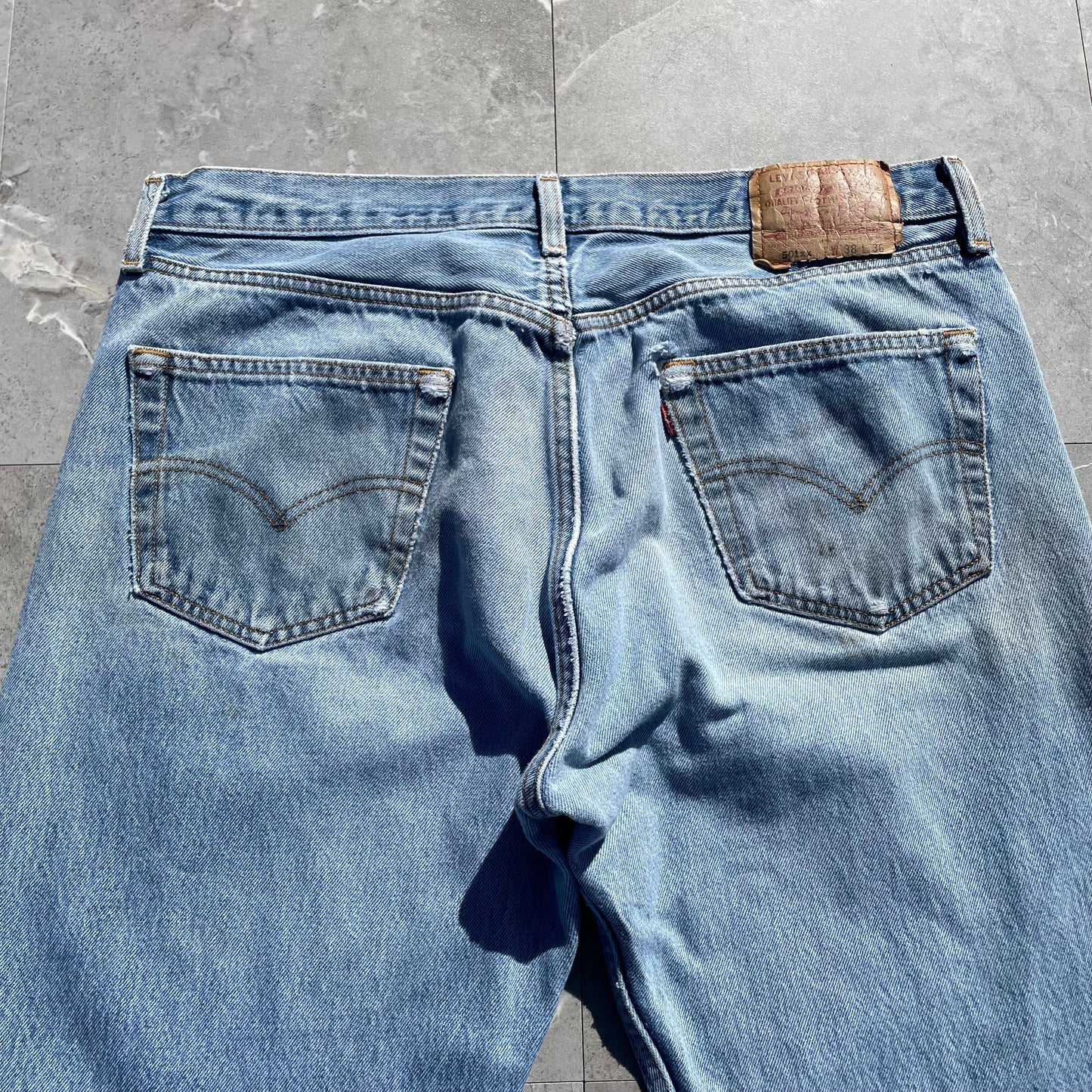 90s Levi's 501xx Made in USA Denim 38x36 KiiChain Clothing
