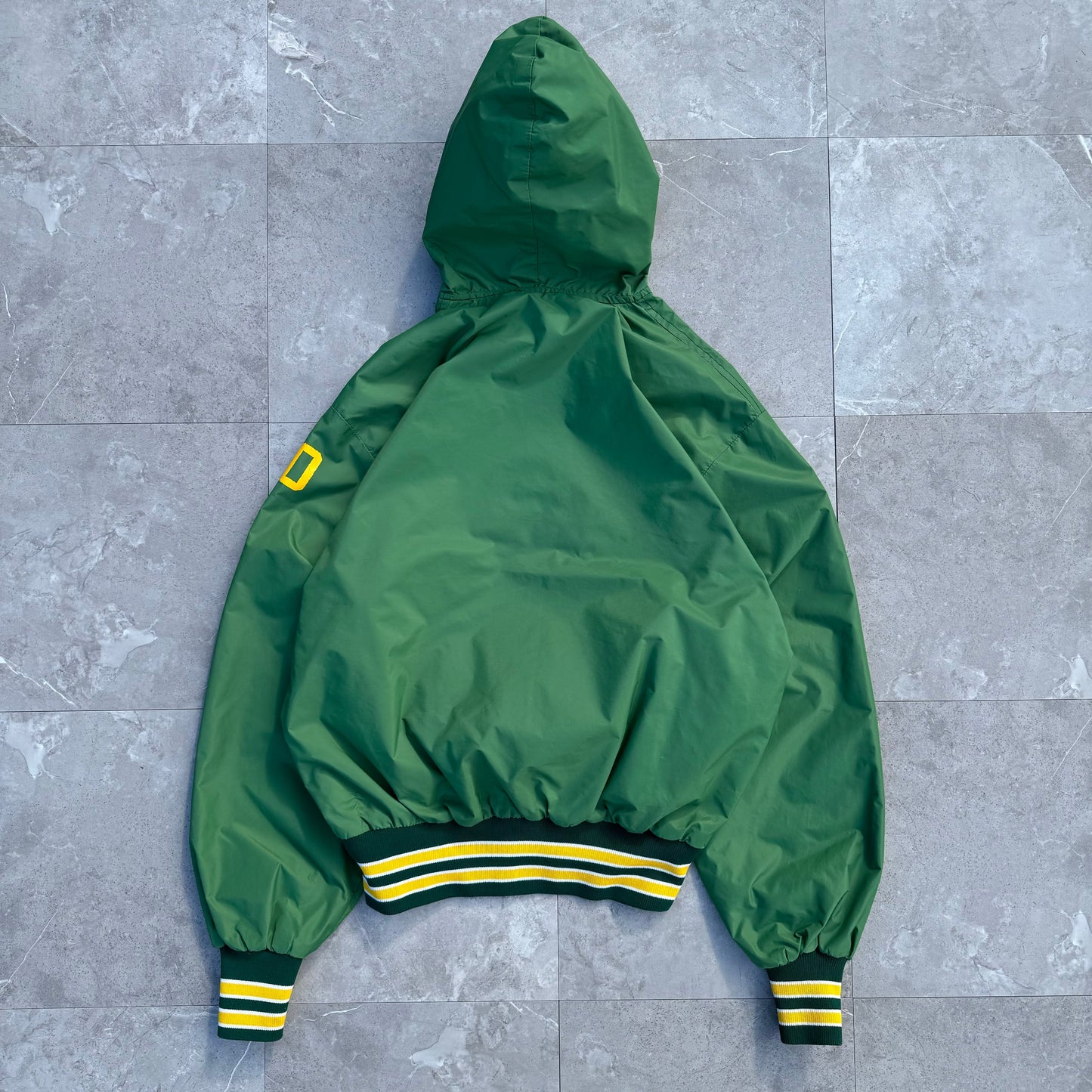 70s Ripon Jackets Made in USA Green Hooded Anorak Jacket KiiChain Clothing