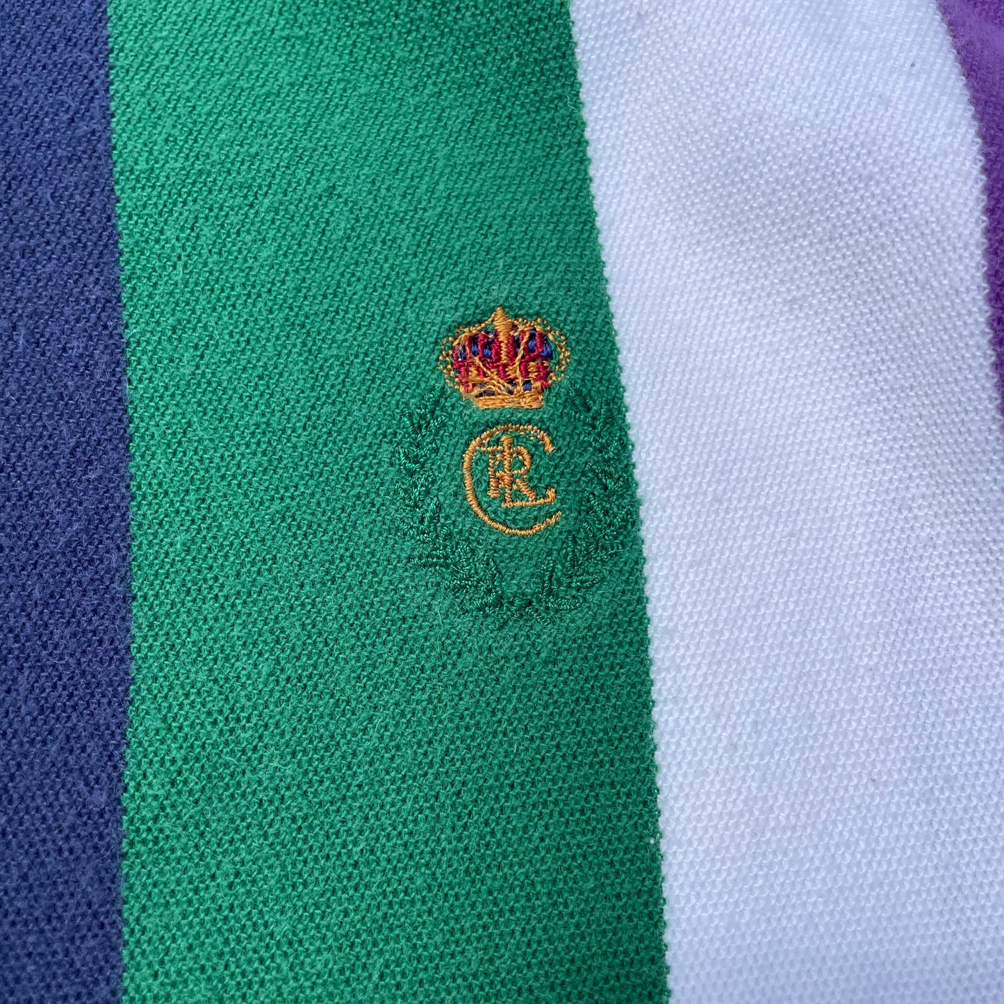80s Chaps Ralph Lauren Striped Polo Shirt KiiChain Clothing