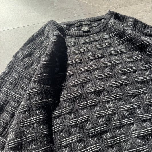 90s Mino Milano Made in Italy Wool-Acrylic Design Knit KiiChain Clothing