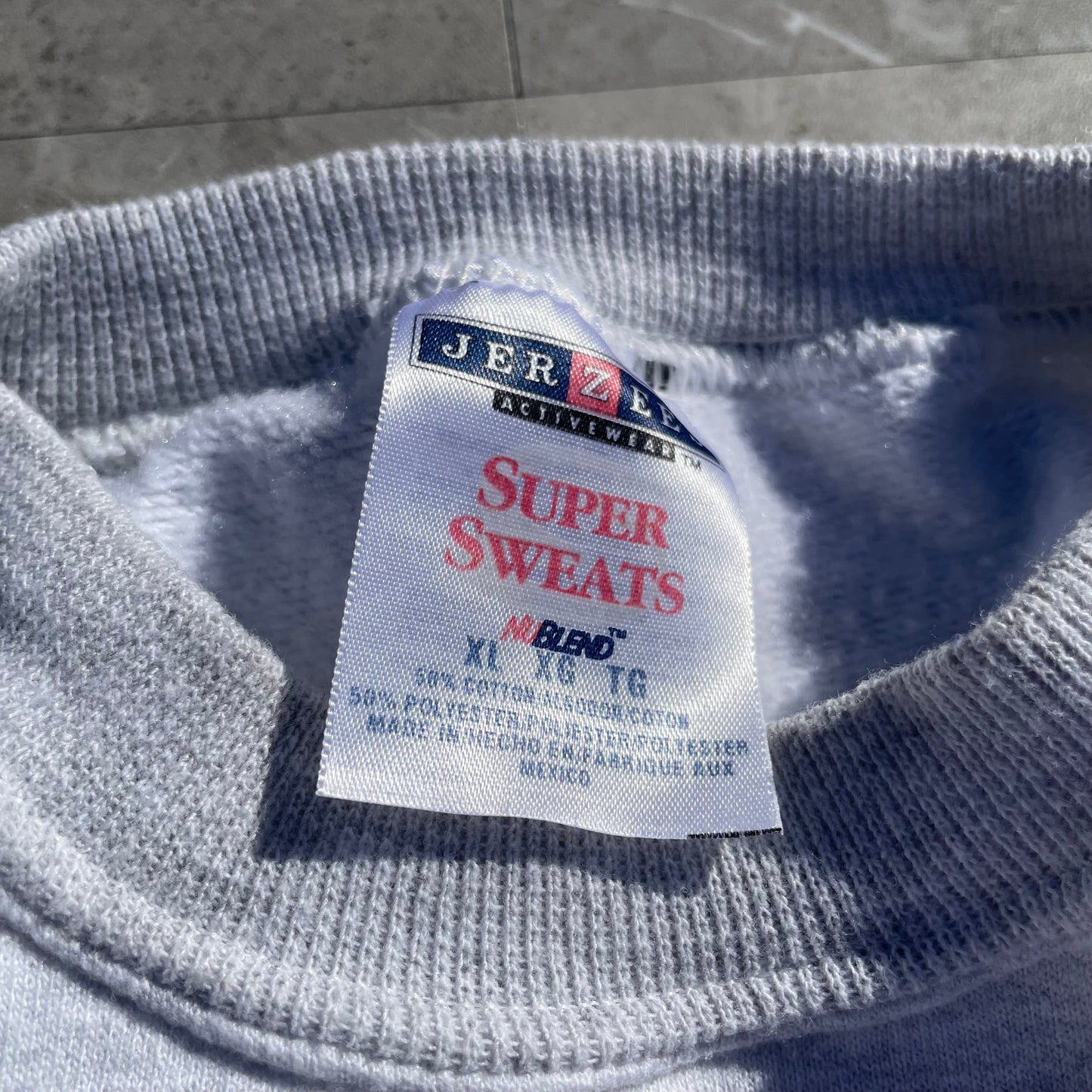 90s Jerzees Blank Gray Crewneck Sweater KiiChain Clothing