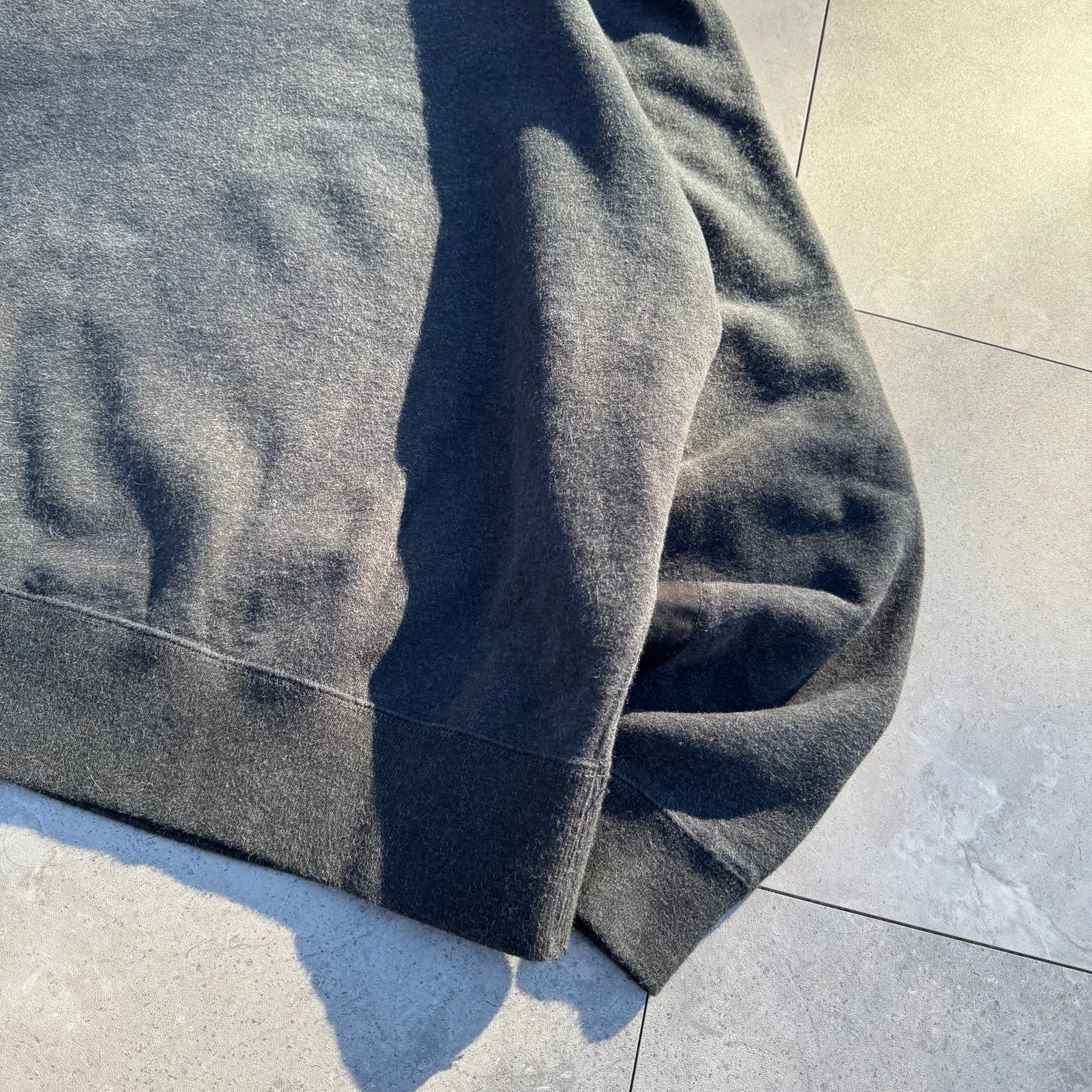 90s Polo by Ralph Lauren Dark Gray Shoulder Zip Sweatshirt
