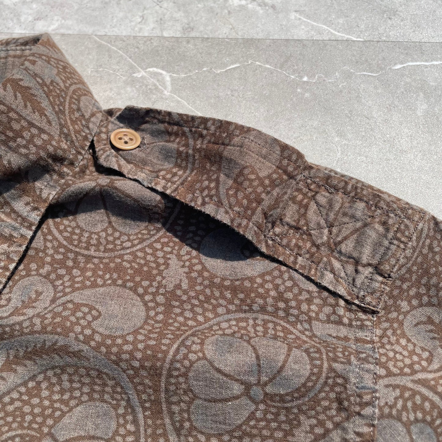 90s Ralph Lauren Military Style Paisley Shirt KiiChain Clothing