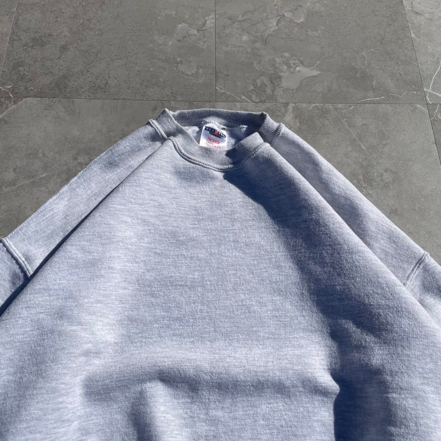90s Jerzees Blank Gray Crewneck Sweater KiiChain Clothing