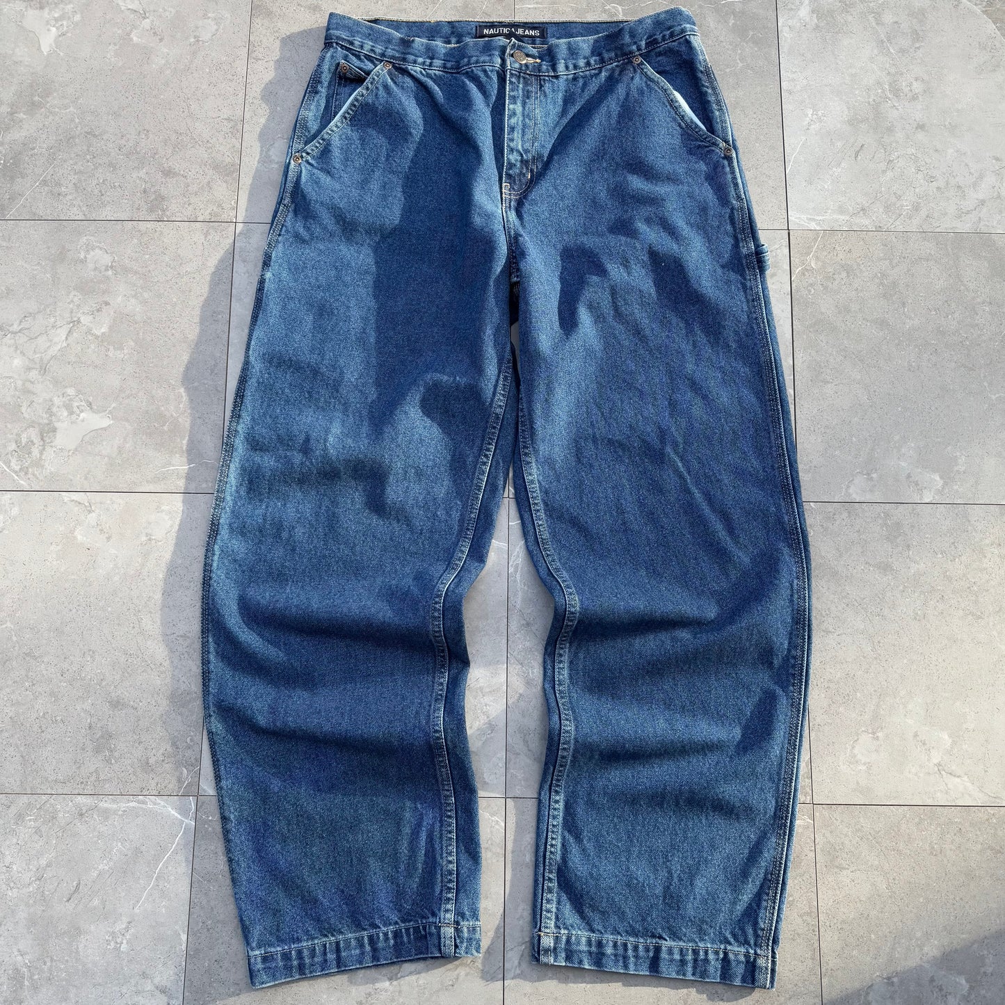 00s Nautica Jeans Wide Fit Carpenter Denim Size 12 KiiChain Clothing
