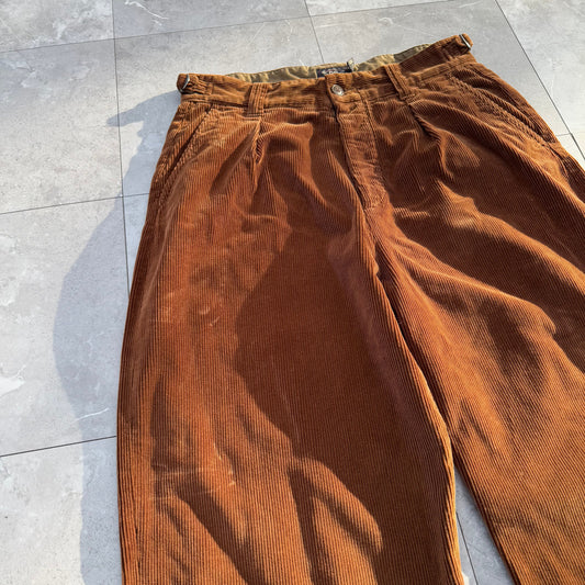 90s-00s RRL Ralph Lauren Wide Fit Corduroy Pants Size 31 KiiChain Clothing