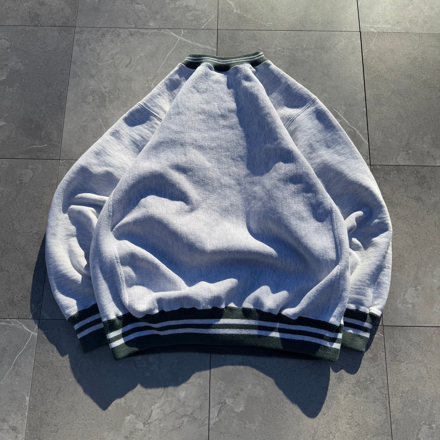 90s Champion Reverse Weave Kellogg School of Management Made in USA Thrashed College Sweatshirt