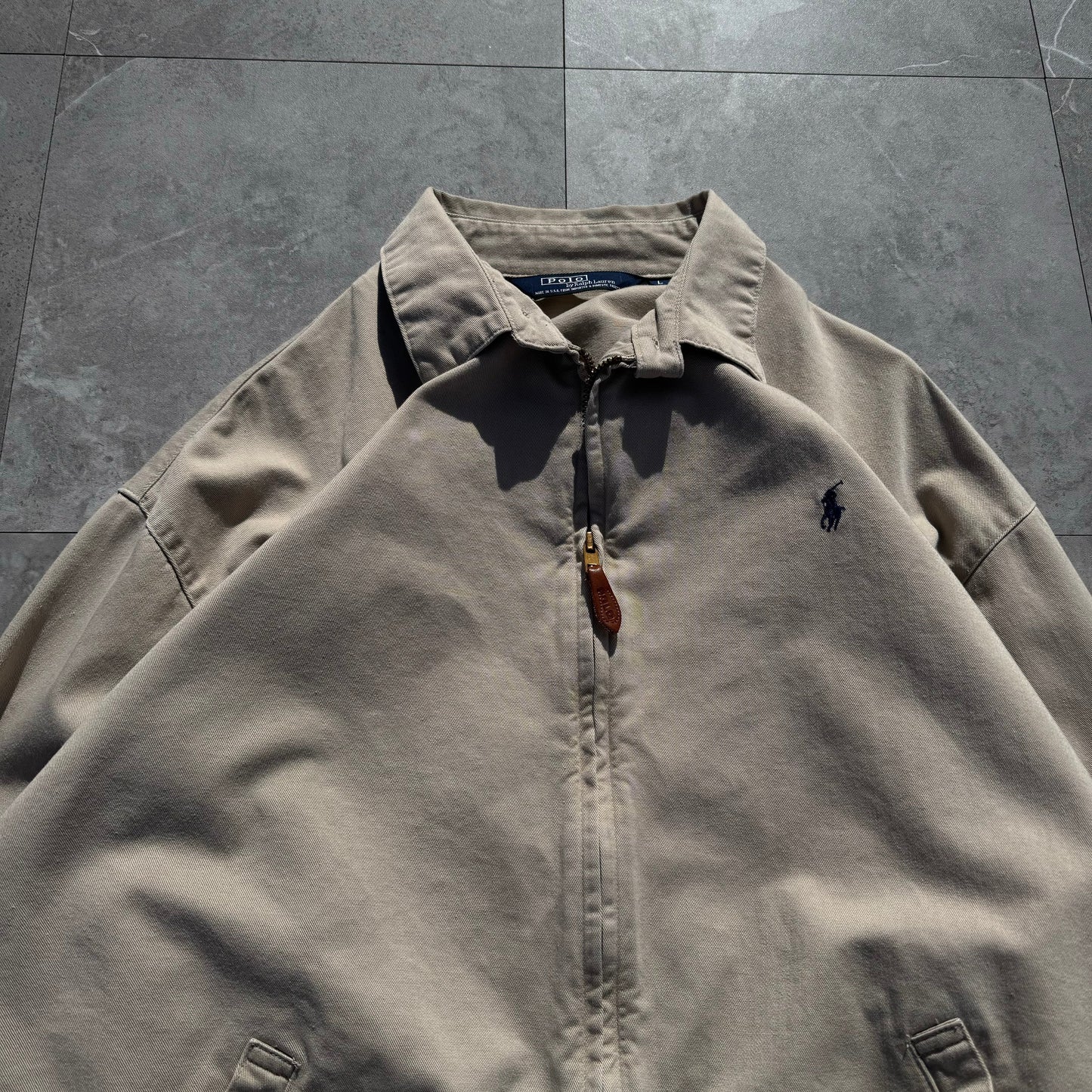 80s Ralph Lauren Made in USA Beige Swing Top Jacket KiiChain Clothing