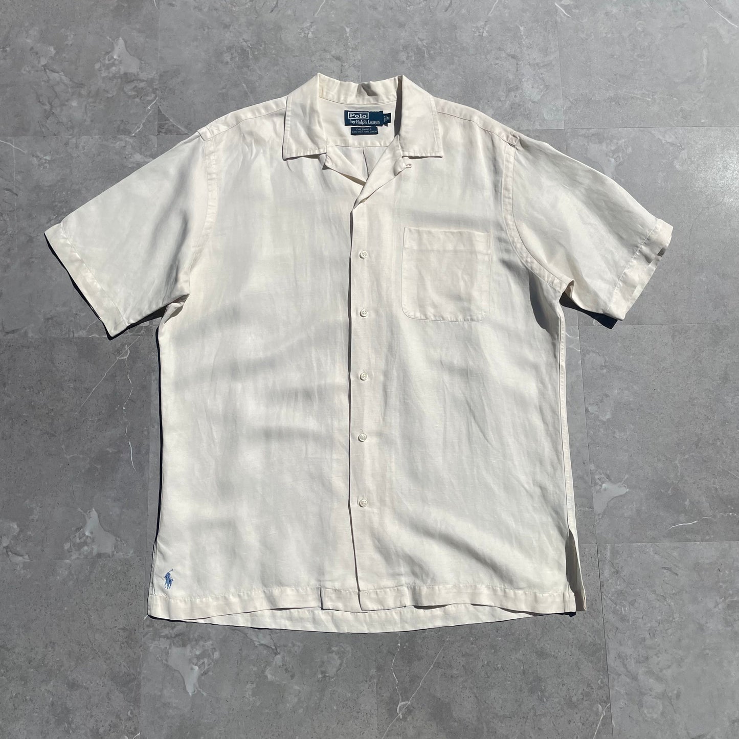 90s Ralph Lauren Caldwell Silk/Linen Short Sleeve Shirt KiiChain Clothing
