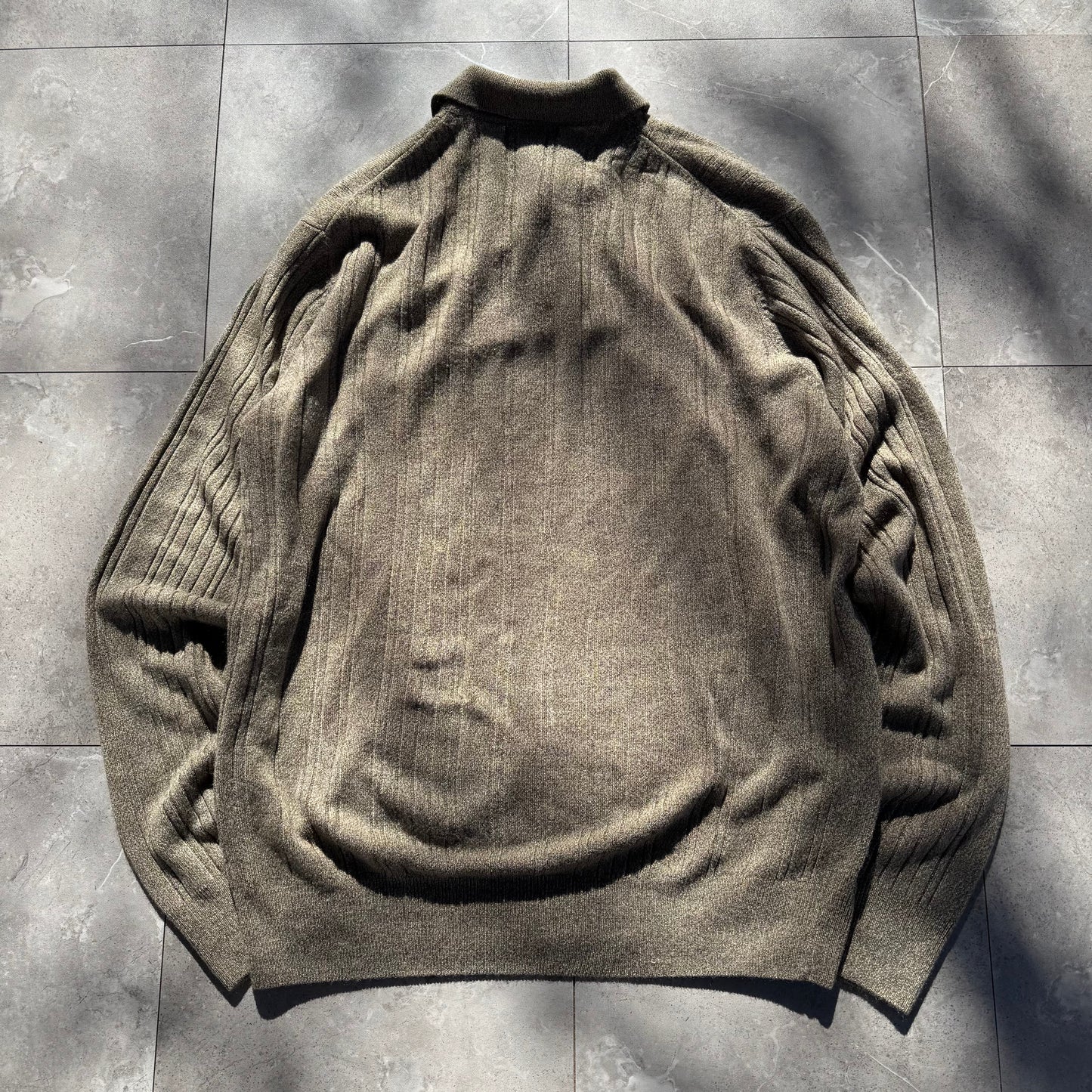 00s Dockers Beige Knit Polo KiiChain Clothing