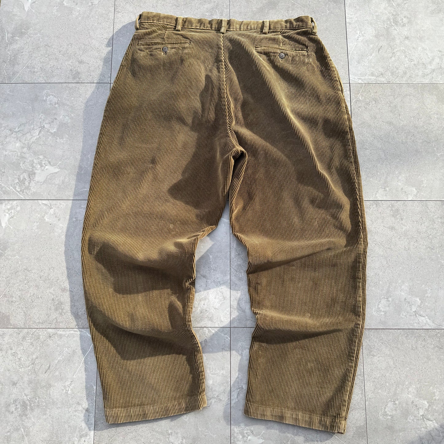90s-00s Polo by Ralph Lauren Brown Corduroy Andrew Pants 38x30