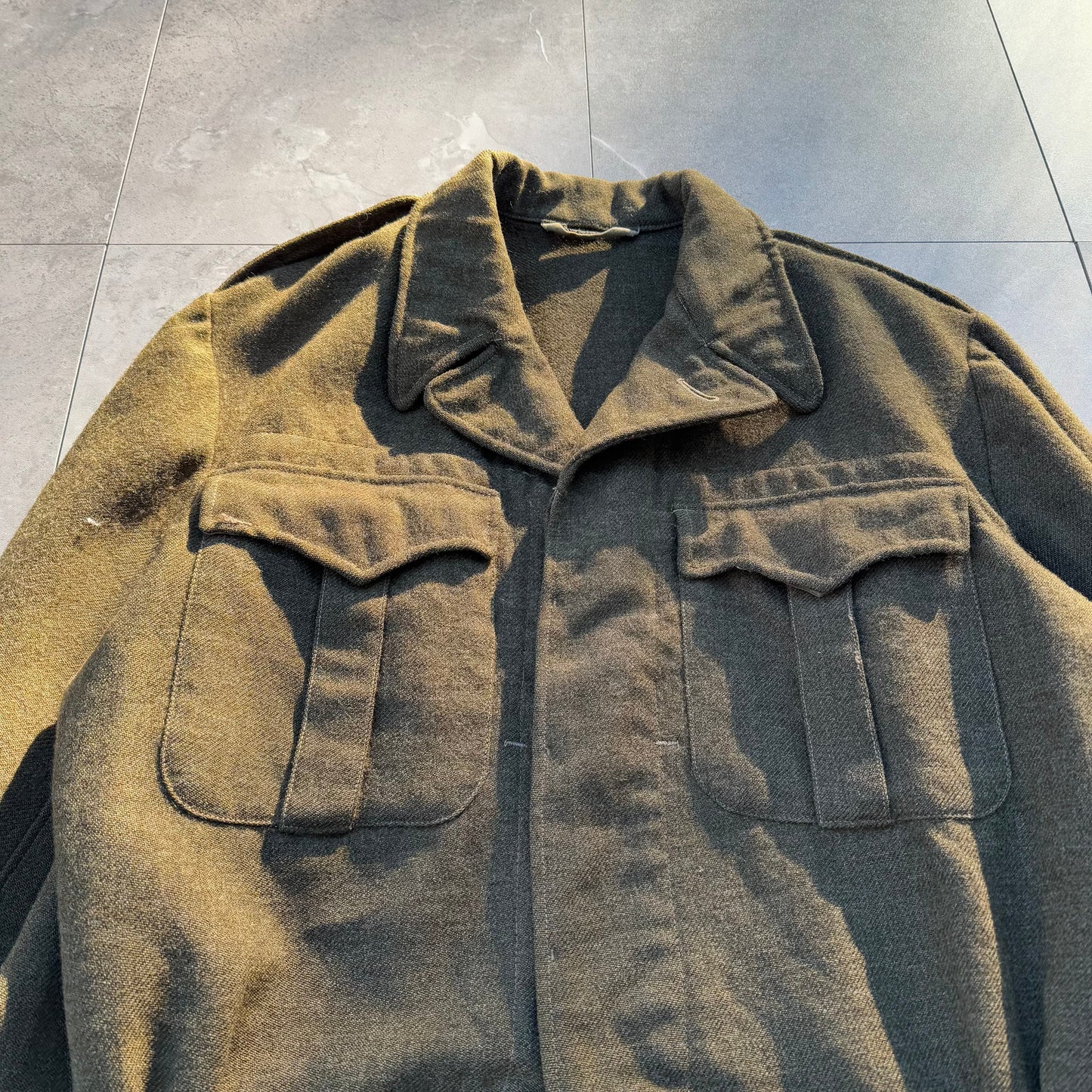 50s Bond Clothes Shop 1951 Made in USA Wool Blouse Serge Jacket KiiChain Clothing