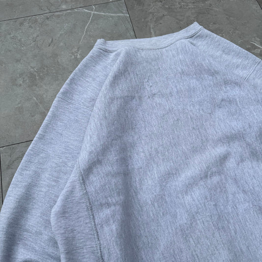 90s Champion Made in USA Reverse Weave Gray No Logo Sweatshirt KiiChain Clothing