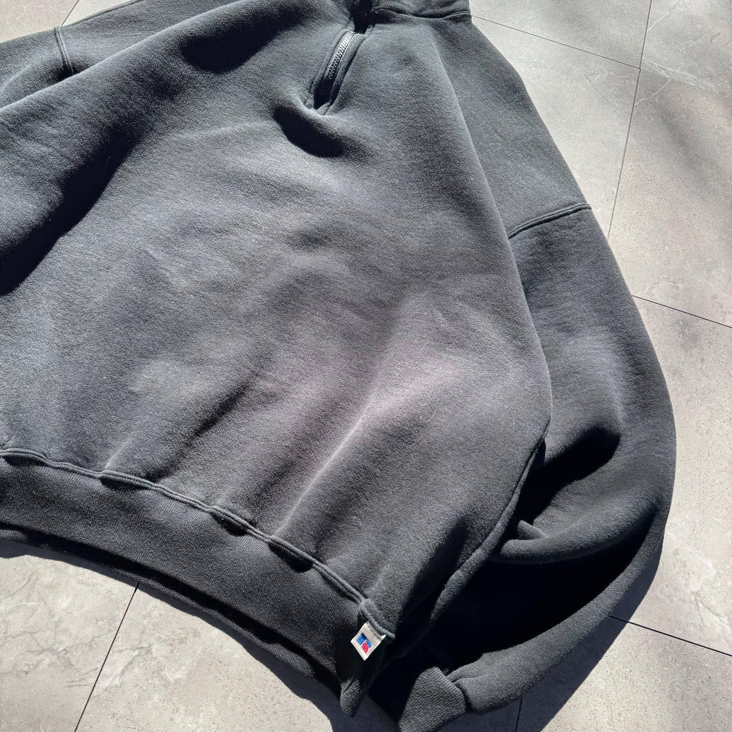 Russell Athletic Black Quarter Zip Sweatshirt