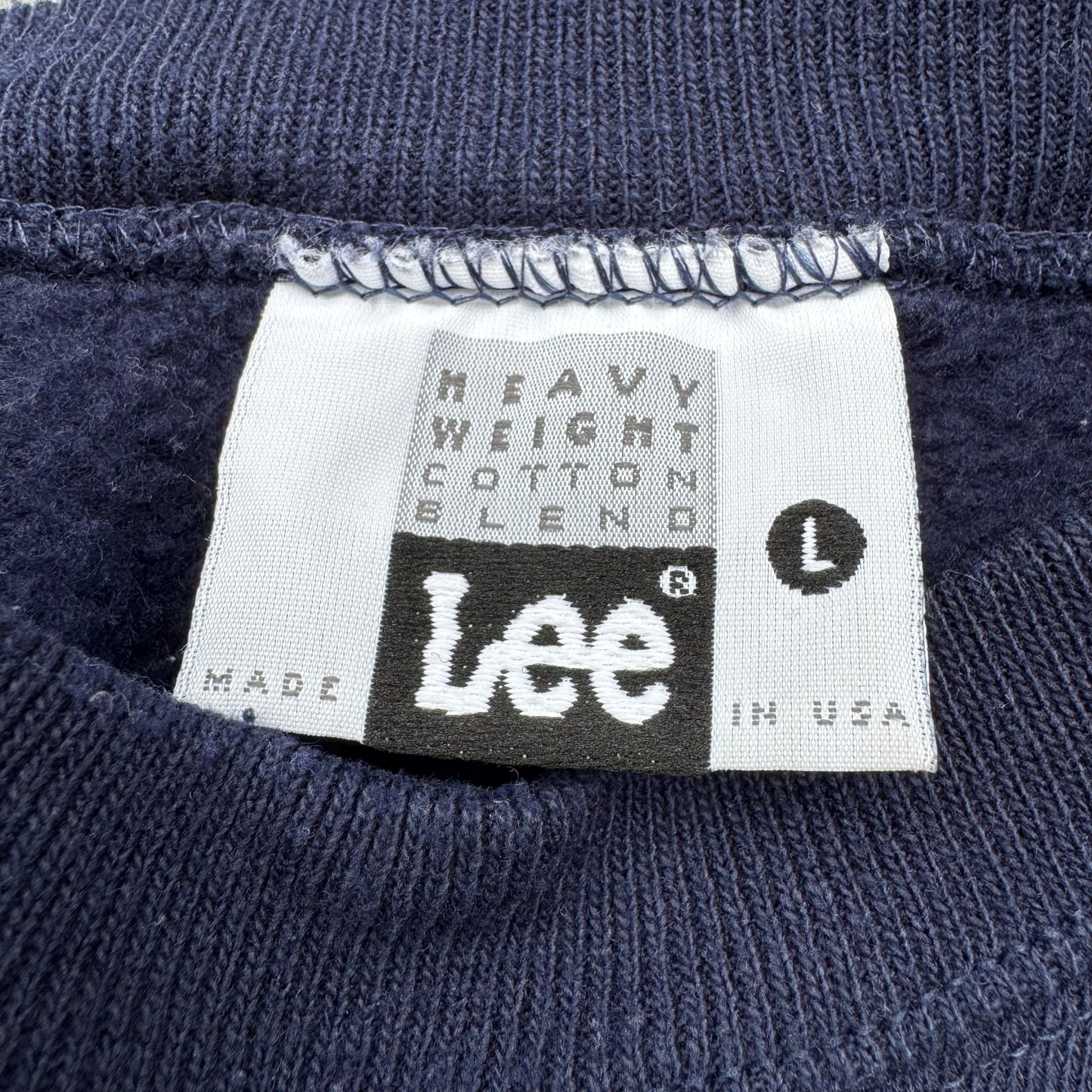 90s Lee MBYC Made in USA Navy Graphic Sweatshirt KiiChain Clothing
