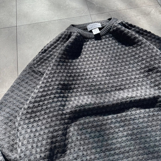 80s-90s Nordstrom Tricots St. Raphael Pure Merino Wool Knit Gray Knit KiiChain Clothing