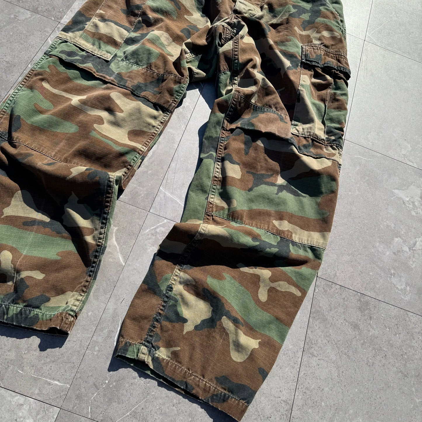 80s US Army 1988 Woodland Camouflage Military Pants KiiChain Clothing