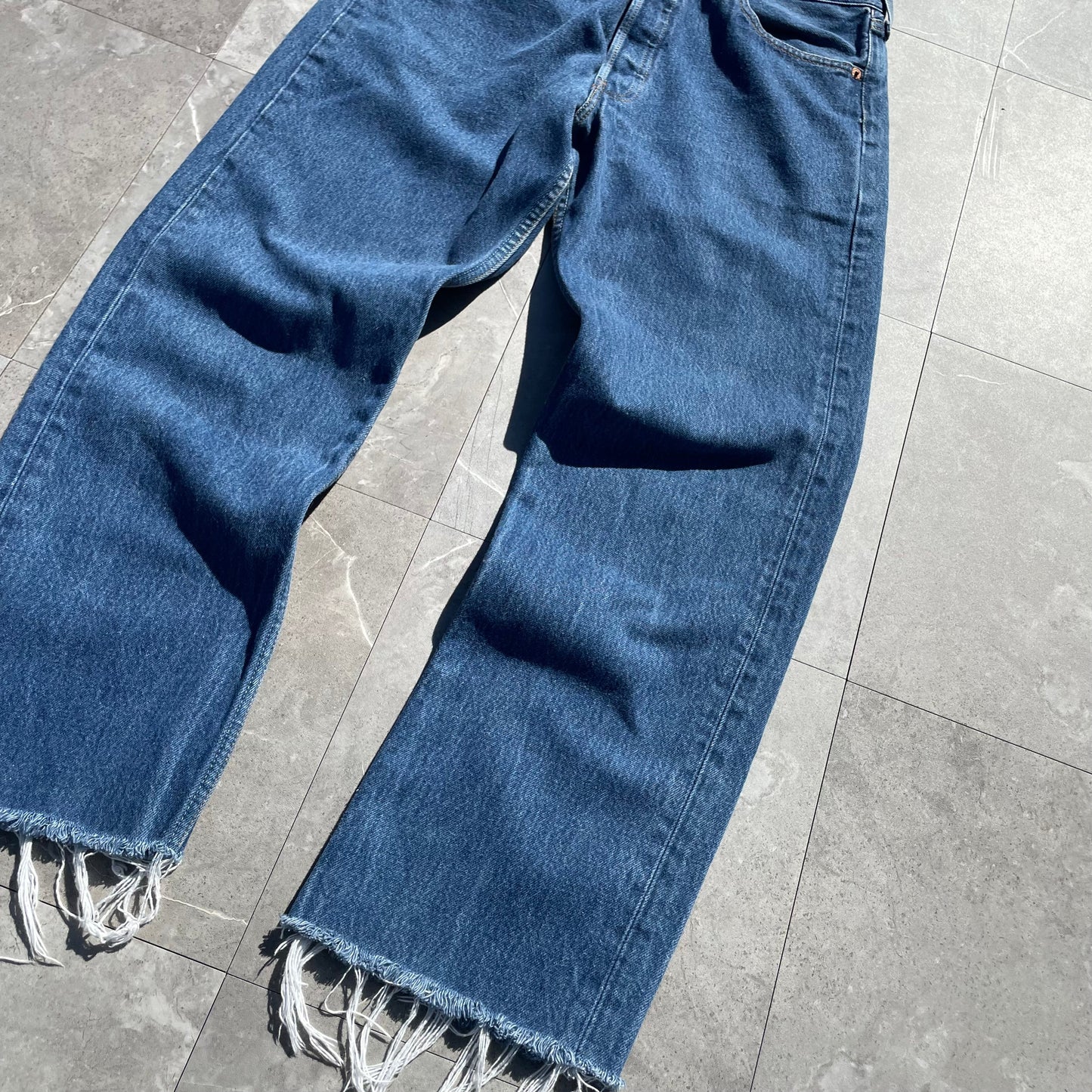 90s Levi's 501xx Made in USA Cropped Denim 34x38 KiiChain Clothing