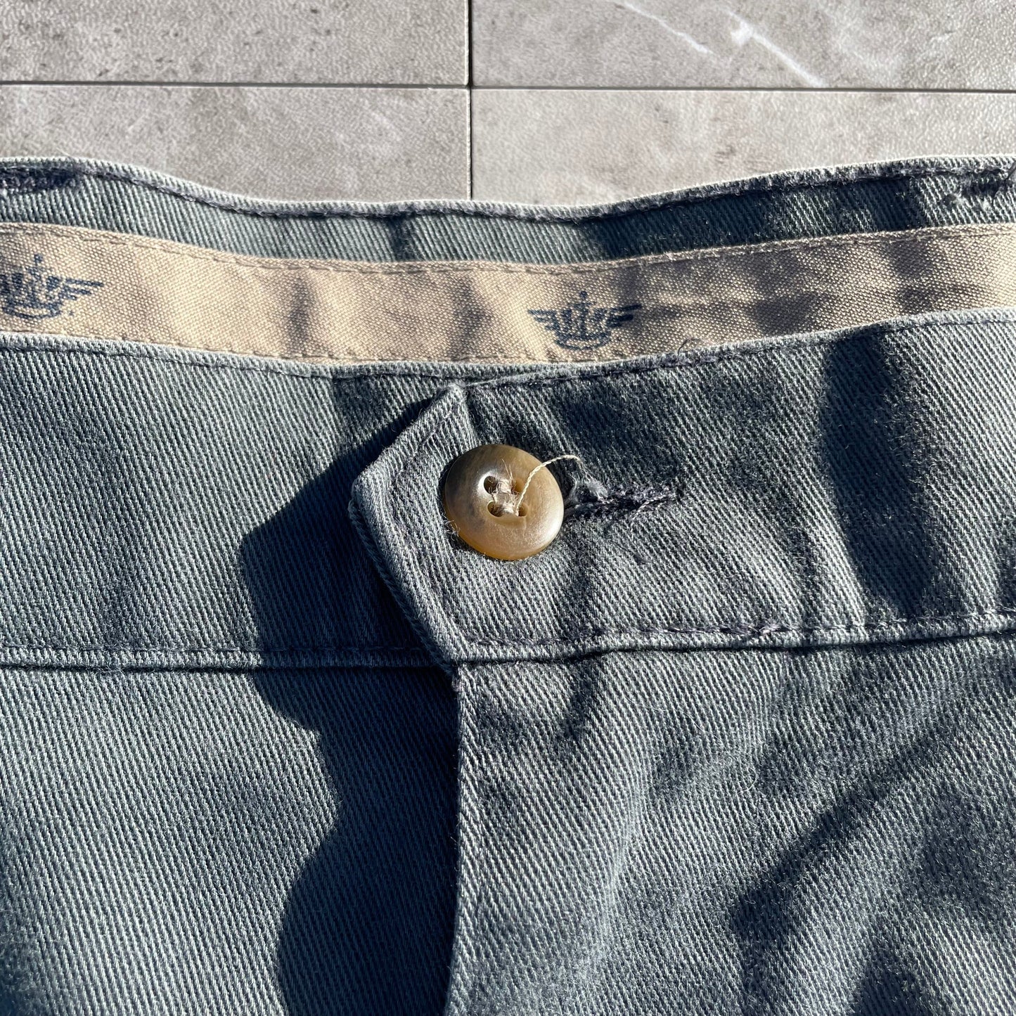 90s Dockers Made in USA Two-Tuck Pleated Stone Gray Chino Pants 36x32 KiiChain Clothing