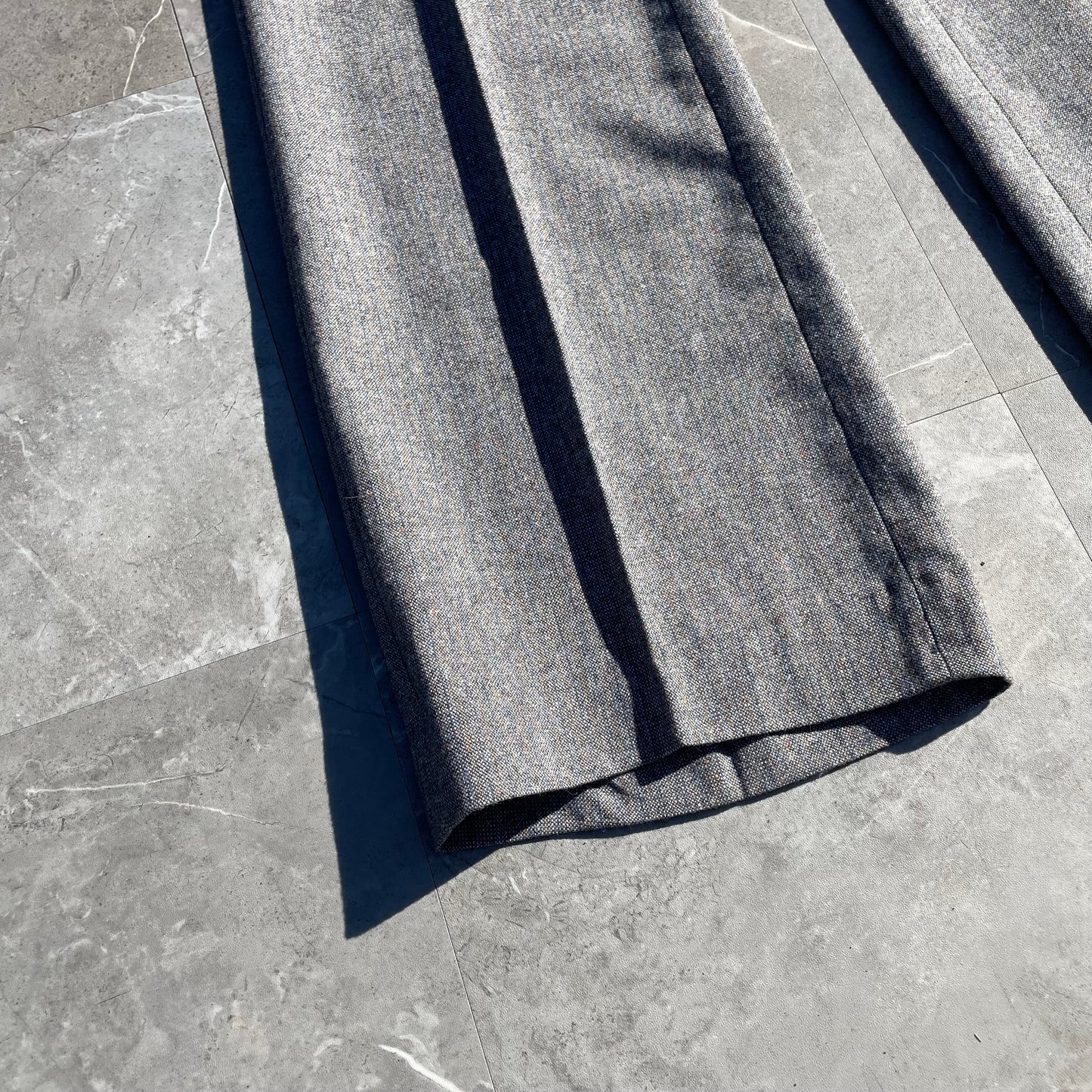 70s Prestige West Gray Flared Western Wool Slacks KiiChain Clothing