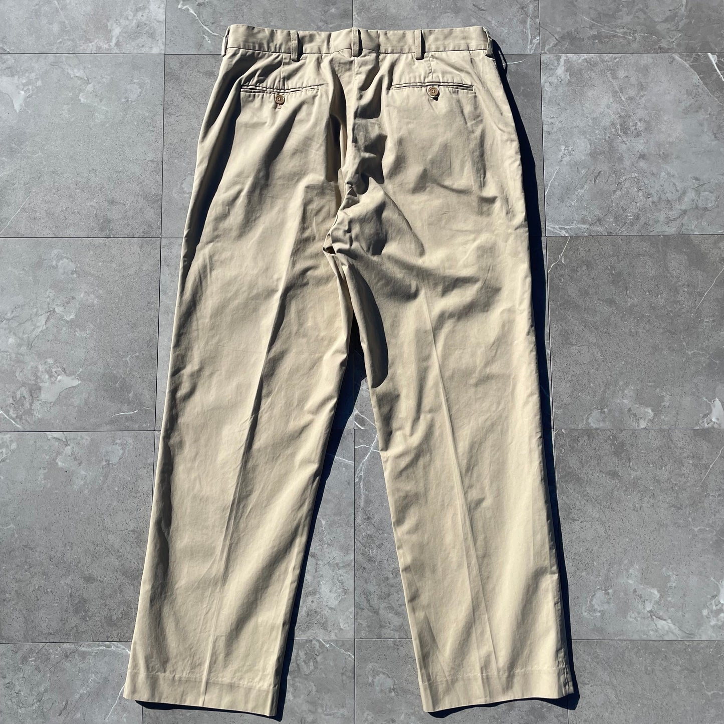 90s-00s Ralph Lauren Cream/Beige Chino Pants 34x30 KiiChain Clothing