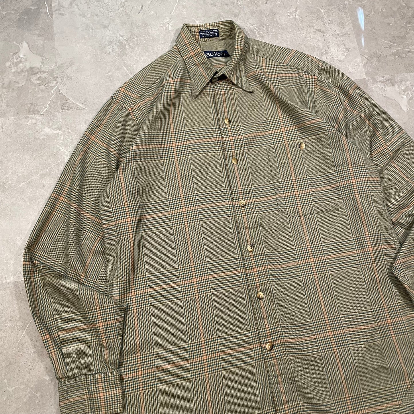 90s Nautica Checkered Shirt KiiChain Clothing