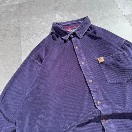 90s Chaps Ralph Lauren Navy/Purple Corduroy Shirt KiiChain Clothing