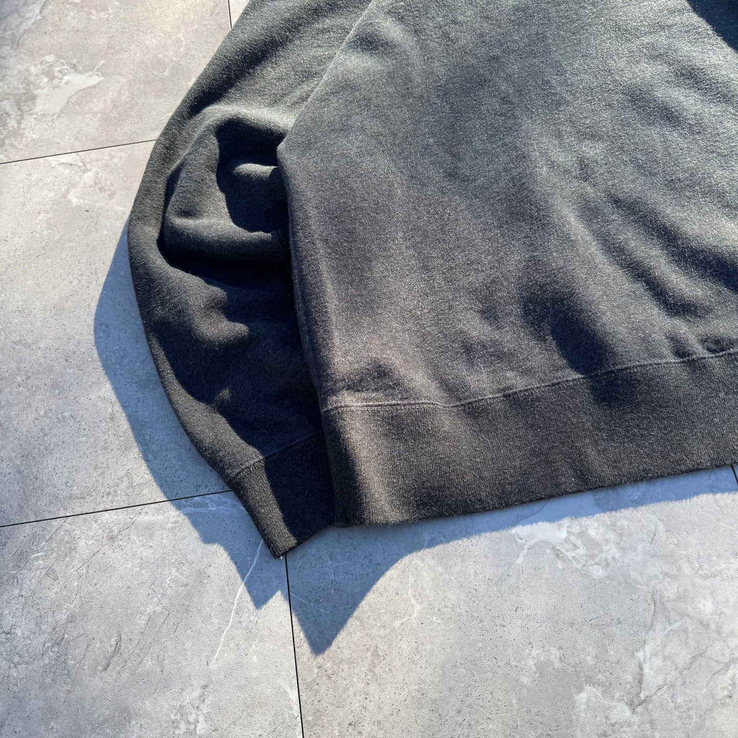 90s Polo by Ralph Lauren Dark Gray Shoulder Zip Sweatshirt