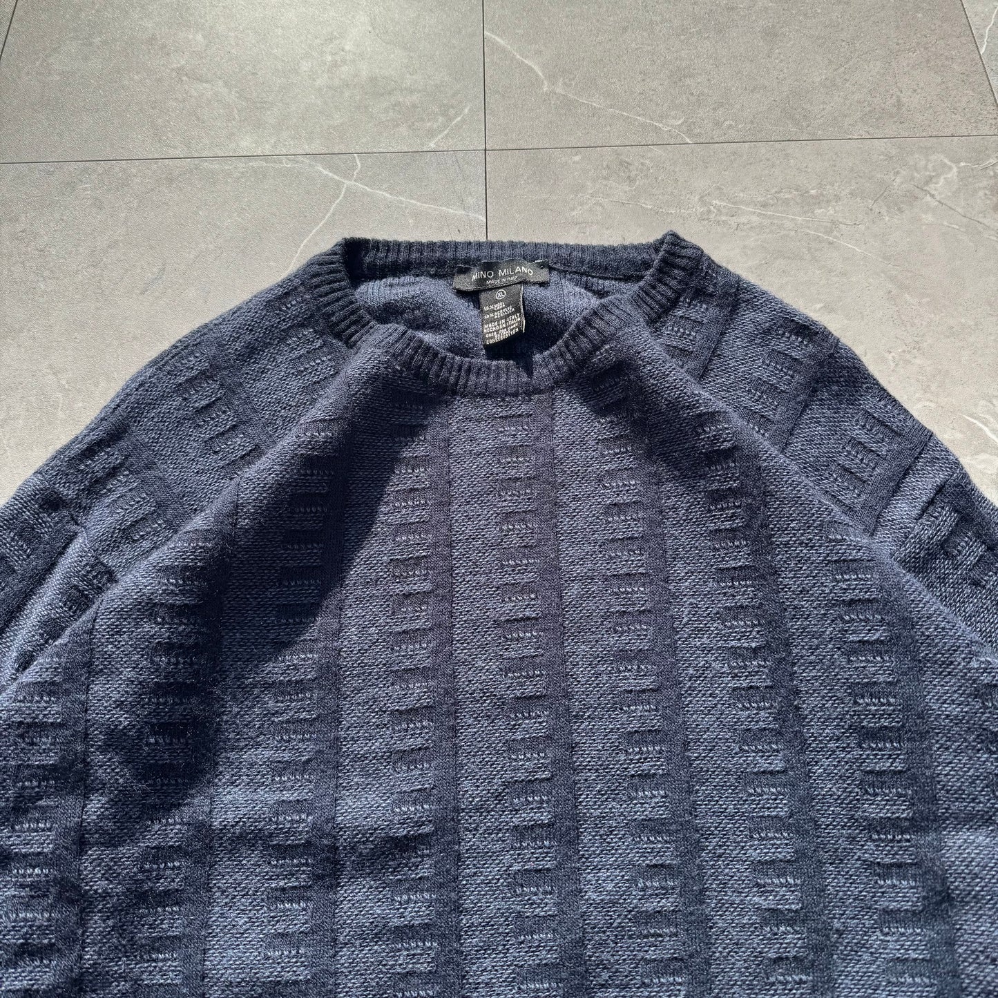 90s-00s Mino Milano Made in Italy Wool-Acrylic Knit