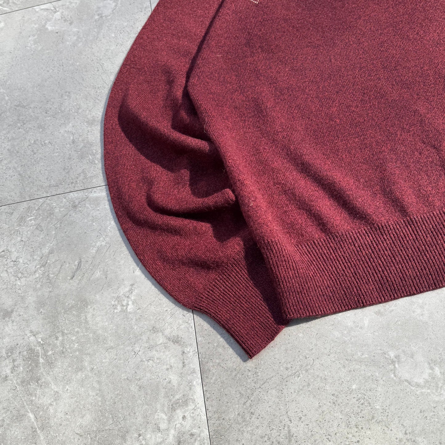 00s Dockers Wine Red Argyle Knit Polo KiiChain Clothing