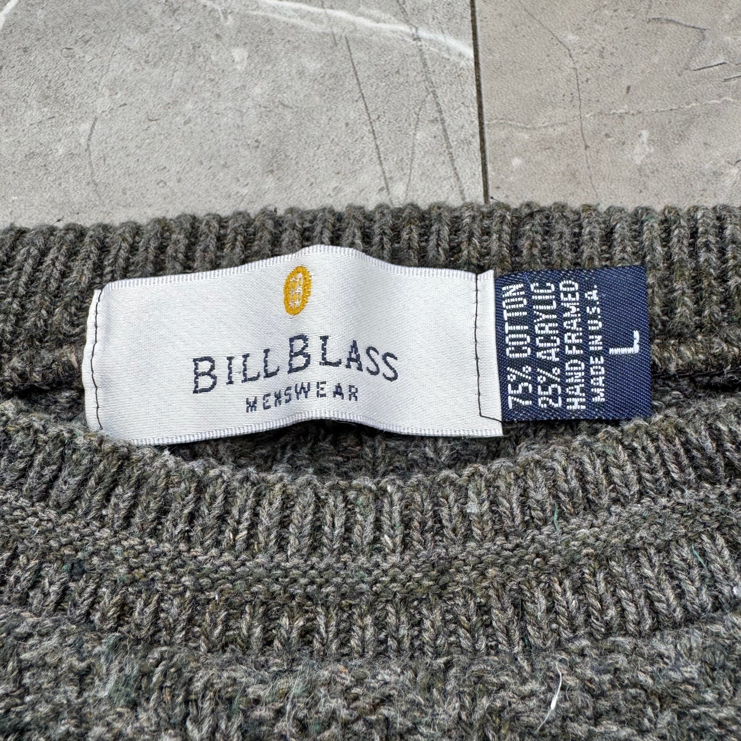 90s Bill Blass Made in USA Cotton Acrylic Knit KiiChain Clothing