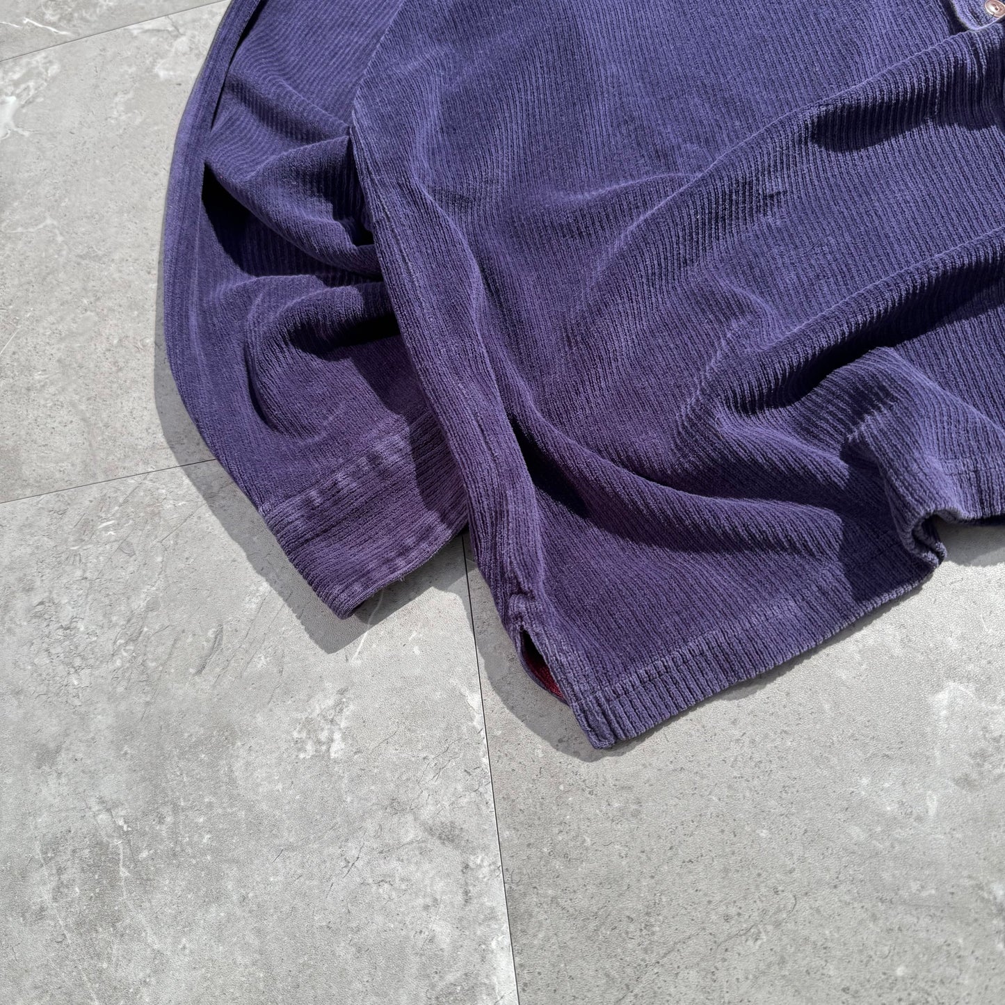 90s Chaps Ralph Lauren Navy/Purple Corduroy Shirt KiiChain Clothing