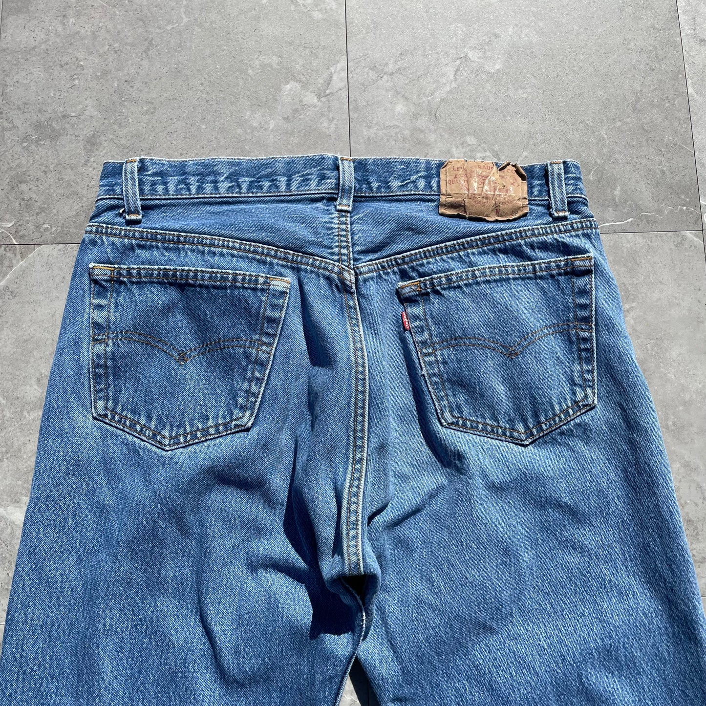 90s Levi's 501xx Made in USA Cropped Denim 36x38 KiiChain Clothing